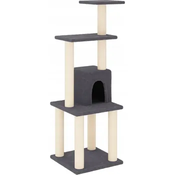 Škrabadlo pro kočky tmavě šedé 35 x 35 x 105 cm