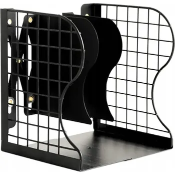 Stojan na knihu PODPĚRKA NA KNIHY skládací stojan teleskopický organizér černý