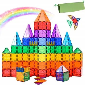 ostatní stavebnice STAVEBNICE STAVEBNICE PRO DĚTI, EDUKAČNÍ MAGNETICKÉ KOSTKY, VELKÉ 3D DÍLKY, 40 ks