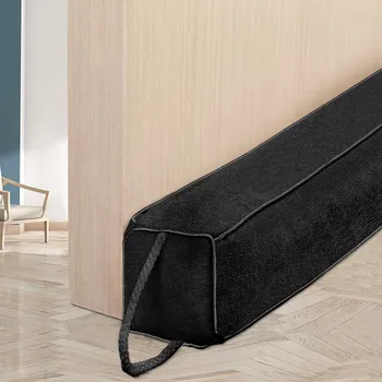 Těsnění dveří, ochrana proti průvanu, délka 97 cm, černá