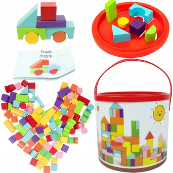 ostatní stavebnice Sada dřevěných kostek LandToys LT308 100 kusů