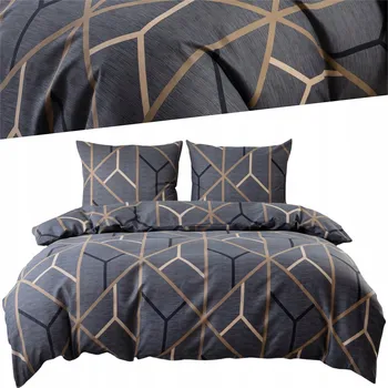 Povlečení Povlečení 220x200 z MIKROVLÁKNA, povlak na polštář 70x80, SADA Eusebia Home, vzor PRUHY