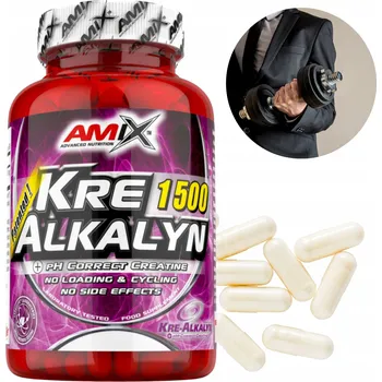 Kreatin SUPER SILNÝ PUFROVANÝ KREATIN Amix Kre Alkalyn Creatine Tablety 150 kapslí