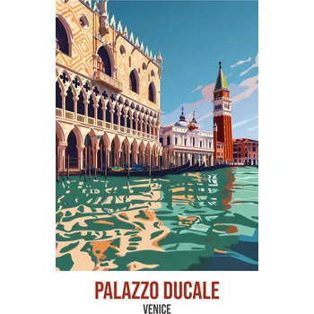 Plakát Plakát Palazzo Ducale bez rámu 67,5 x 100 cm