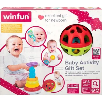 Hračka pro kojence Dárková sada hraček pro miminka 0m+ chrastítka, rozvojové hračky