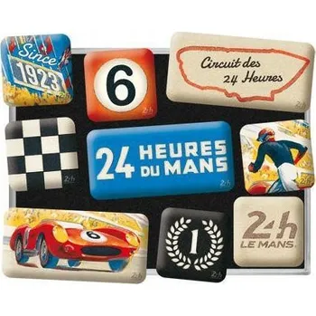 Obraz Magnety (9 ks) h Magnety na ledničku motivem závodu Le Mans Nové