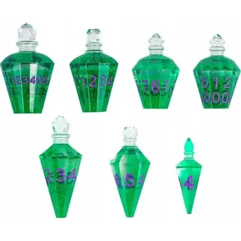 Příslušenství k deskovým hrám ELIKSIR KONDYCJI SADA 7 EPOXIDOVÝCH KOSTEK RPG