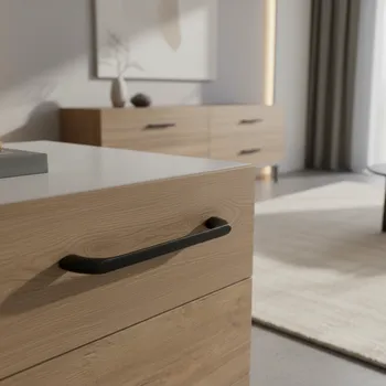 Nábytkové kování Grimme Úchytka PAMELA / Černá matná 160 mm