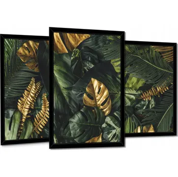 Obraz SADA 3 OBRAZŮ V RÁMU PLAKÁT NA ZEĎ LISTY