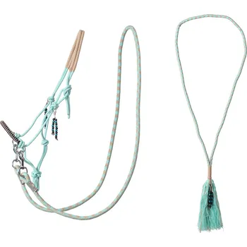 Vybavení pro koně Provazový set QHP Liberty, tyrkysová, Cob