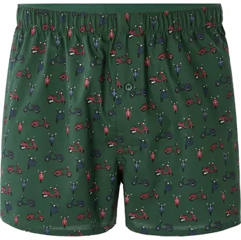 Pánské oblečení Zelené boxerky s motivem skútrů Celio zelená 3506067