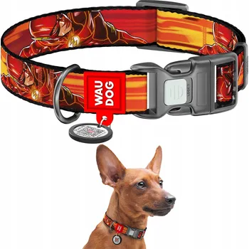 Obojek pro psa Nylonový obojek pro psa, vzor "Rychlost Flashe", vel. S, 25-35 cm, 15 mm