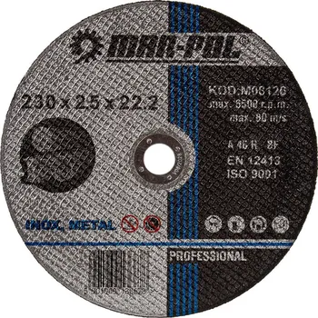 Řezný kotouč Řezný kotouč 230×2,5×22,2 mm, na kov - MAR-POL