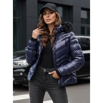 Dámská bunda CRUNKIES s kapucí Dstreet TY4491 Barva: Modrá, Velikost: S