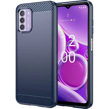 Pouzdro na mobilní telefon Techsuit Carbon Silicone kryt pro Nokia G42 modrý