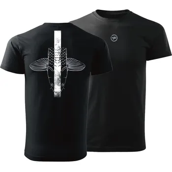 Pánské tričko Giants fishing Tričko pánské černé Šupináč hlava|vel. 2XL