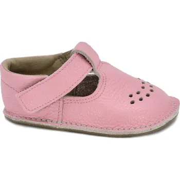 Capáčky Omaking Dětské kožené capáčky Lusti - Pink-30