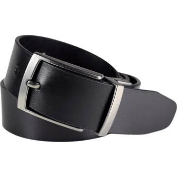 Opasek Papillon Pánský kožený opasek No.6 (35mm)-Černý / 90 cm