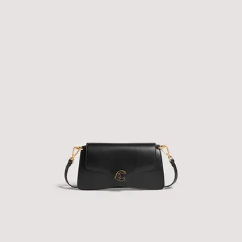 COCCINELLE C-ME CALF&MARB KOŽENÁ MINI BAG NOIR SS26