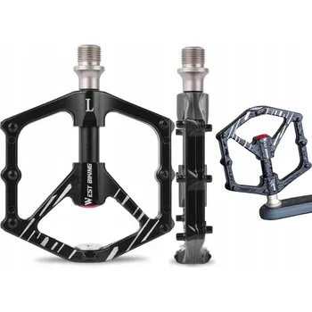 Pedál na kolo Platformové pedály West Biking A12-4-2 černé