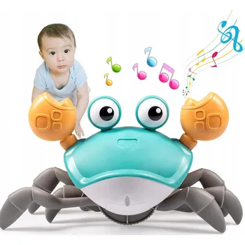 Hračka pro nejmenší Lezoucí Krab Hračka Interaktivní Pro Děti Chodící Utíkající Zvuk