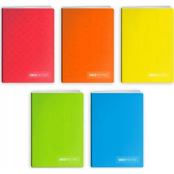 SEŠIT A5 60 LISTŮ LINKOVANÝ GEOMETRIC BALENÍ 10 KUSŮ