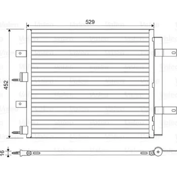 Výparník klimatizace Kondenzátor, klimatizace VALEO 814196