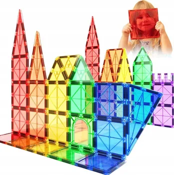 ostatní stavebnice STAVEBNICE STAVEBNICE Magnetic Tiles 3D KONSTRUKČNÍ sada 40 dílků