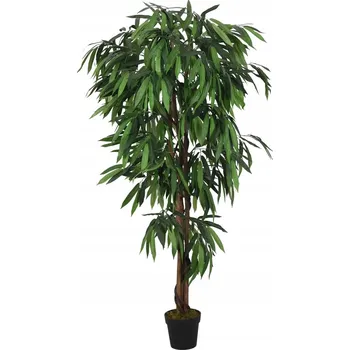 umělá květina Umělý Mangovník v Plastovém Květináči, 150 cm, Zelený