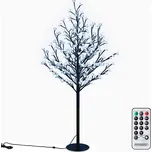 Monzana Svítící strom TŘEŠEŇ do interiéru i exteriéru, 180cm, studená bílá