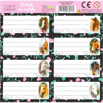 samolepka Samolepky na sešit Koně Derform