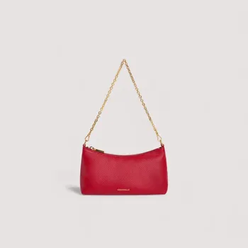 Kabelka COCCINELLE AURA KOŽENÁ MINI BAG SCARLET SS26