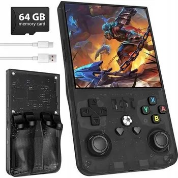 Herní konzole HERNÍ KONZOLE R36 MAX S JOYSTICKEM LINUX RETRO HRY IPS HD DISPLEJ