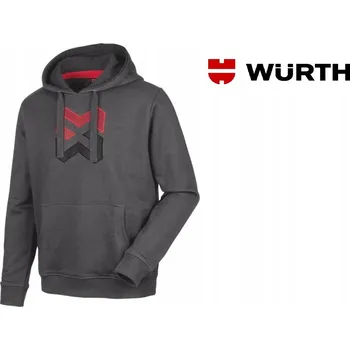 Pánské oblečení MIKINA S KAPUCÍ WURTH MODYF LOGO HNĚDÁ M