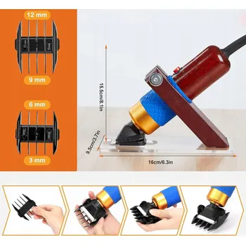 NŮŽKY NA KOBERCE S VODÍTKEM, 6 RYCHLOSTÍ, ZASTŘIHOVAČ, STŘÍHACÍ STROJEK