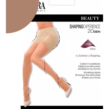 Dámské punčochy Mura dámské elastické podpůrné formující punčocháče 20DEN NATURALE 4