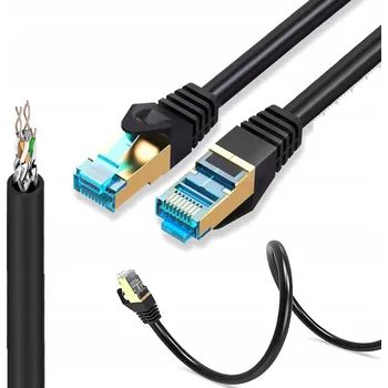 Síťový kabel Patchcord Montis S/FTP 7 RJ45 / RJ45 20 m černý