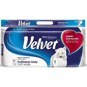 Suchý toaletní papír bez vůně Velvet 84 ks