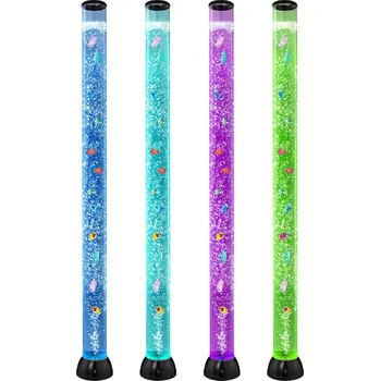 Stojací lampa Vevor Bublinková lampa 16 barev 150 cm senzorická akvarijní pro zklidnění