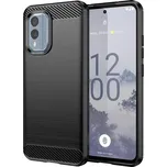 Techsuit Karbon Silikon Kryt Nokia X30 Černý