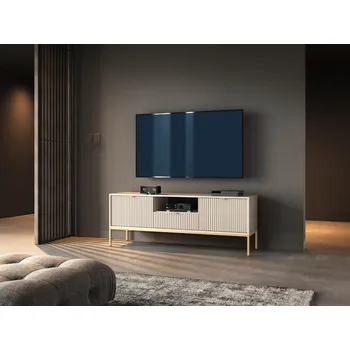 Televizní stolek Televizní stolek MISHEEL - kašmír / zlatý