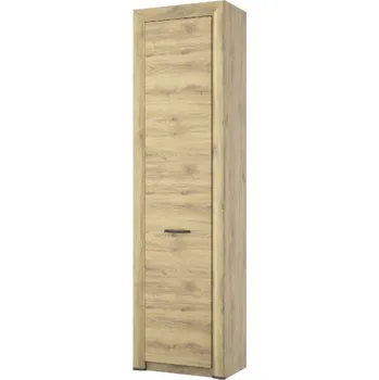 regál Regál s policemi do obývacího pokoje Sapori - Mebelbos Světlý dub 60x217,1 cm