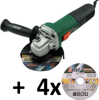 oscilační bruska Asist AE3U75DN-1-SAD - úhlová bruska, 750 W /125 mm + 4x kotouč ZDARMA