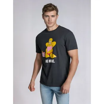 Dámské spodní prádlo Sinsay - Bavlněná košilka s potiskem The Simpsons - šedá - 219HL-90X - 219HL-90X-2XL