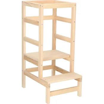 Dětsný nábytek Dětská učící věž DECHLAND LEARNING 4 přírodní