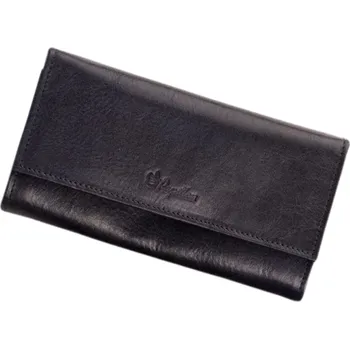 Peněženka Papillon Dámska kožená peněženka 28-12 s kosmetickým zrcátkem-Tmavě modrá