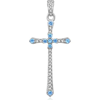 Přívěsek MOISS stříbrný přívěsek KŘÍŽEK P0001242