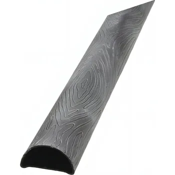 Zábradlí madlová tyč dutá 3002.11, 3 m - madlovina, madlo 62 x 30 x 1,5 mm, vzor kůra, bez povrchové úpravy, prodej v délkách 3 a 6 m