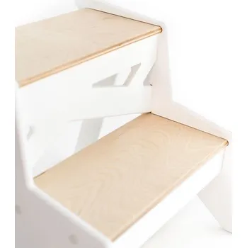 Schůdek Ewart Woods Dřevěné dvoustupňové schůdky (GEOMETRIC)-Tmavě šedý