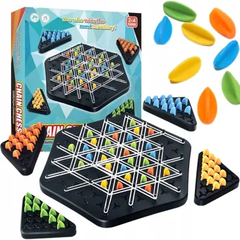 Desková hra MAGNETICKÁ EDUKAČNÍ HRA ŠACHY GUMIČKY SADA CHESS PRO 2-4 HRÁČE